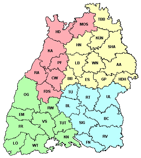 Untere Landwirtschaftsbehörden in BW Untere Landwirtschaftsbehörden in BW